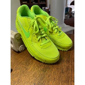 Nike Air Max 90 Neon Yellow Bright Green Athletic Shoes Men's Size 11 Women's 12